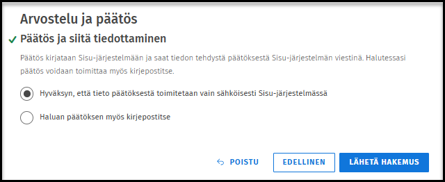 Lähetä hakemus
