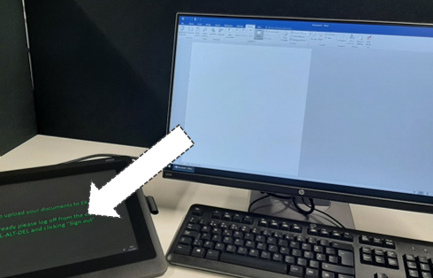 Moving a program to the pen display