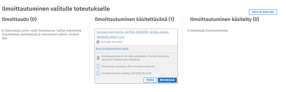 käsiteltävänä