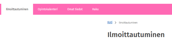 ilmoittautuminen