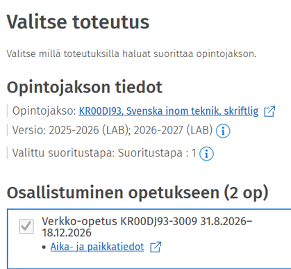 toteutus