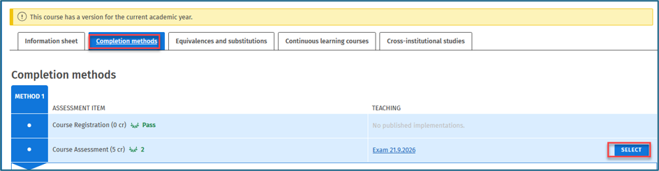 Completion methods
