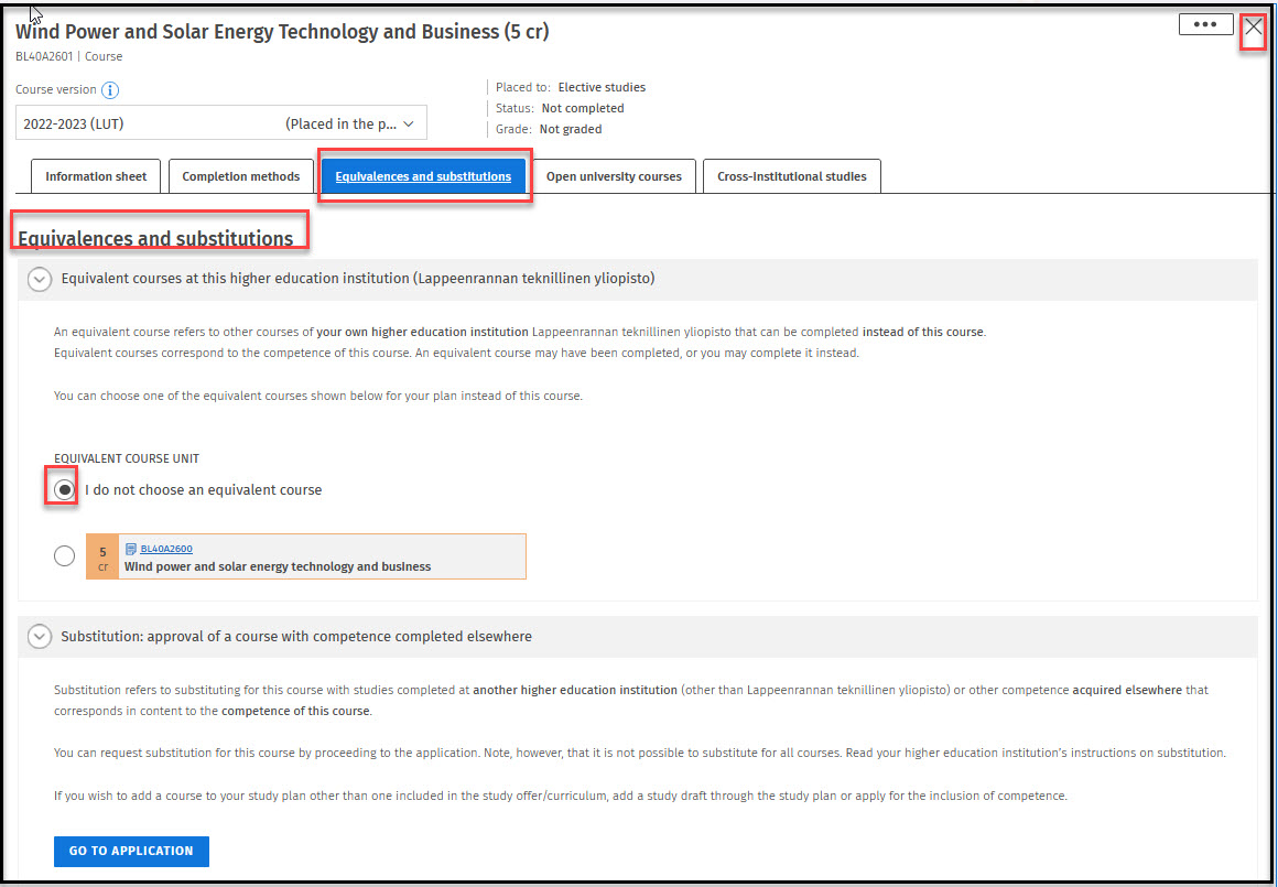 equivalencsc and substitute removal