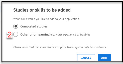 lisättävä opinto eng