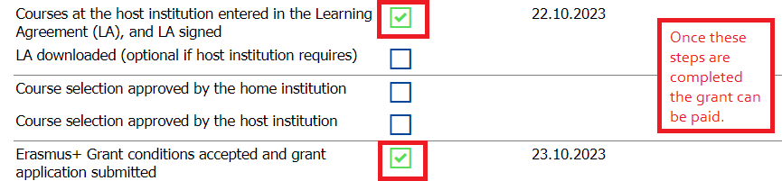 LUT Mobility-Online workflow steps