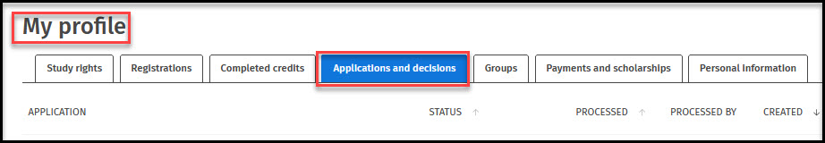 omat tiedot ja hakemukset eng