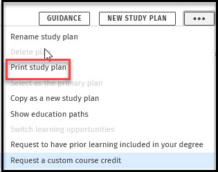 tulosta opintosuunnitelma