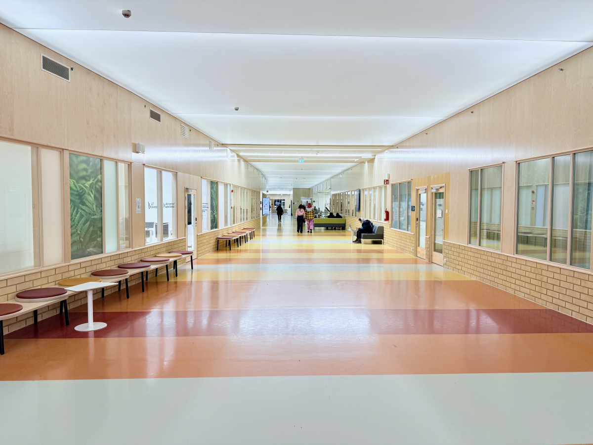 Photo taken at C2 corridor of M19 building. There is few students on the photo.